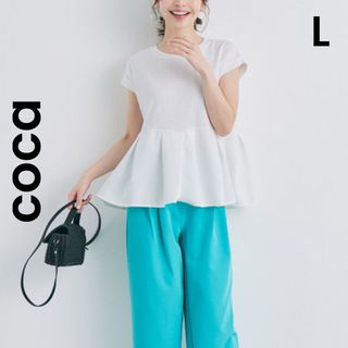 coca - 【coca】コカ L カットソー レディース Tシャツ フレンチスリーブ