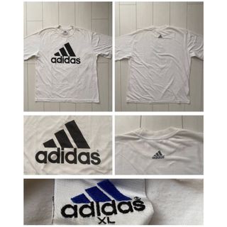 アディダス(adidas)の90s vtg adidas performance logo white XL(Tシャツ/カットソー(半袖/袖なし))