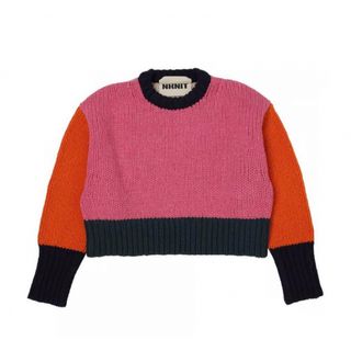 NKNIT  ンニット　カラーブロックニット