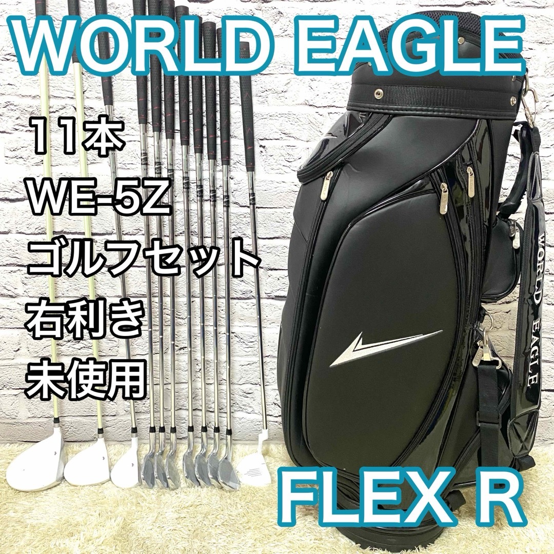 WORLD EAGLE(ワールドイーグル)の【未使用】ワールドイーグル WE-5Z ゴルフセット 11本 右 R クラブ スポーツ/アウトドアのゴルフ(クラブ)の商品写真