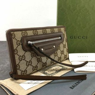 グッチ(Gucci)の未使用品 GUCCI ジップウォレット バレンシアガ 102(長財布)