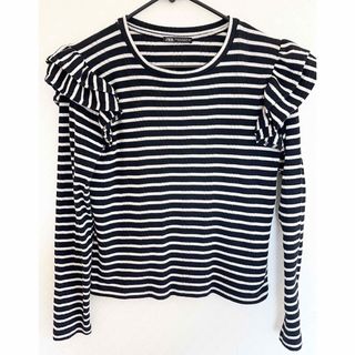 ザラ(ZARA)のZARA ボーダー トップス(カットソー(長袖/七分))