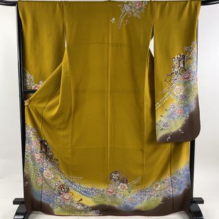 振袖 身丈169cm 裄丈67.5cm 正絹 秀品 【中古】(着物)