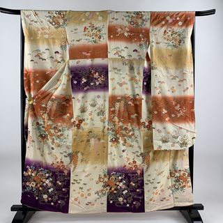 振袖 身丈159cm 裄丈67cm 正絹 秀品 【中古】(着物)