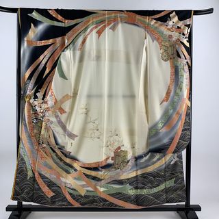 振袖 身丈156.5cm 裄丈67cm 正絹 秀品 【中古】(着物)