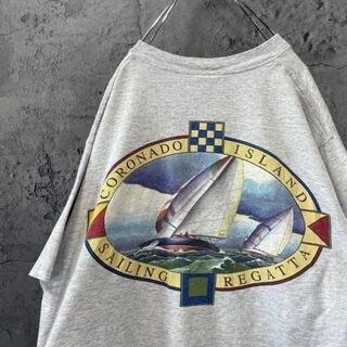 90s CORONADO 帆船 バックプリント 雰囲気抜群 Tシャツ(Tシャツ/カットソー(半袖/袖なし))