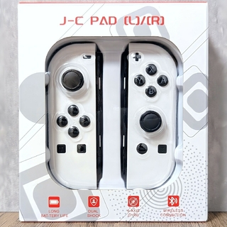 ニンテンドースイッチ(Nintendo Switch)の【新品】Joy-Con 連射 LED ジョイコン スノー ホワイト(家庭用ゲーム機本体)
