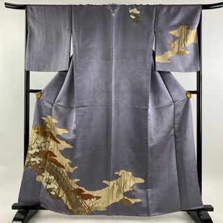 訪問着 身丈161cm 裄丈65.5cm 正絹 秀品 【中古】(着物)