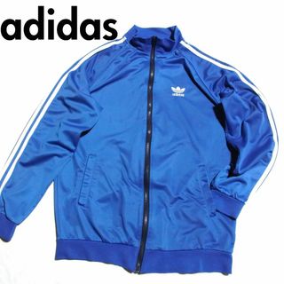 アディダス(adidas)の90s ドイツ製 アディダス トラックジャケット ジャージ XL 青 ビンテージ(ジャージ)