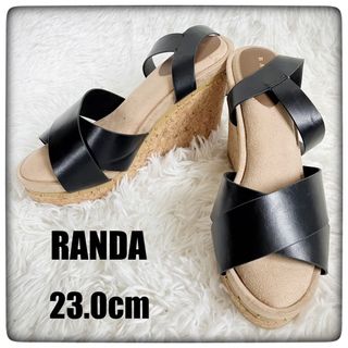 RANDA - RANDA ランダ ウェッジソールサンダル size 23.0cm EE