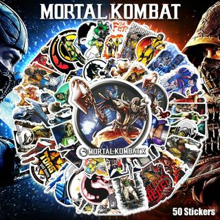 モータルコンバット ステッカー 50枚セット Mortal Kombat 防水(キャラクターグッズ)