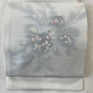 開き名古屋帯 秀品 正絹 【中古】(帯)