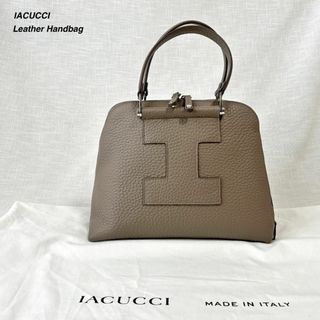 IACUCCI - 未使用 イアクッチ ギブリ MS ALCE レザー ハンドバッグ 上品 トープ