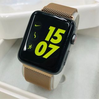 アップルウォッチ(Apple Watch)のアップルウォッチ セルラーモデル series3/42mm 黒 Apple(その他)