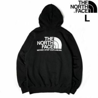 ザノースフェイス(THE NORTH FACE)のノースフェイス THROWBACK パーカー US限定(L)黒 181130(パーカー)