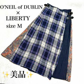 O'NEIL of DUBLIN - 【極美品】オニール オブ ダブリン × リバティ リネン ロングスカート　M