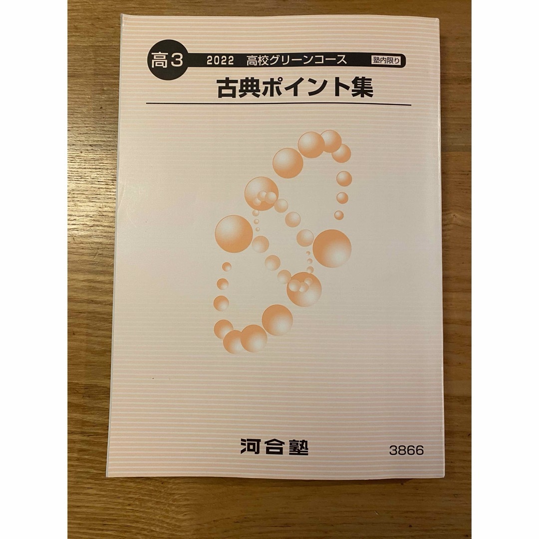 古典ポイント集　高3 河合塾 エンタメ/ホビーの本(語学/参考書)の商品写真