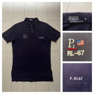 ポロラルフローレン(POLO RALPH LAUREN)の90s POLO ラルフローレン P2 rl-67 navy vtg ポロシャツ(ポロシャツ)