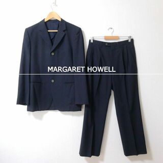 マーガレットハウエル(MARGARET HOWELL)の美品 MARGARET HOWELL 2ピース シングル セットアップ スーツ(セットアップ)