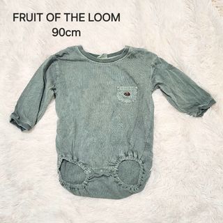 フルーツオブザルーム(FRUIT OF THE LOOM)のFRUIT OF THE LOOM 長袖ロンパース ベビー キッズ 90cm(ロンパース)