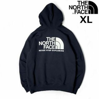 ザノースフェイス(THE NORTH FACE)のノースフェイス THROWBACK パーカー US限定(XL)紺 181130(パーカー)