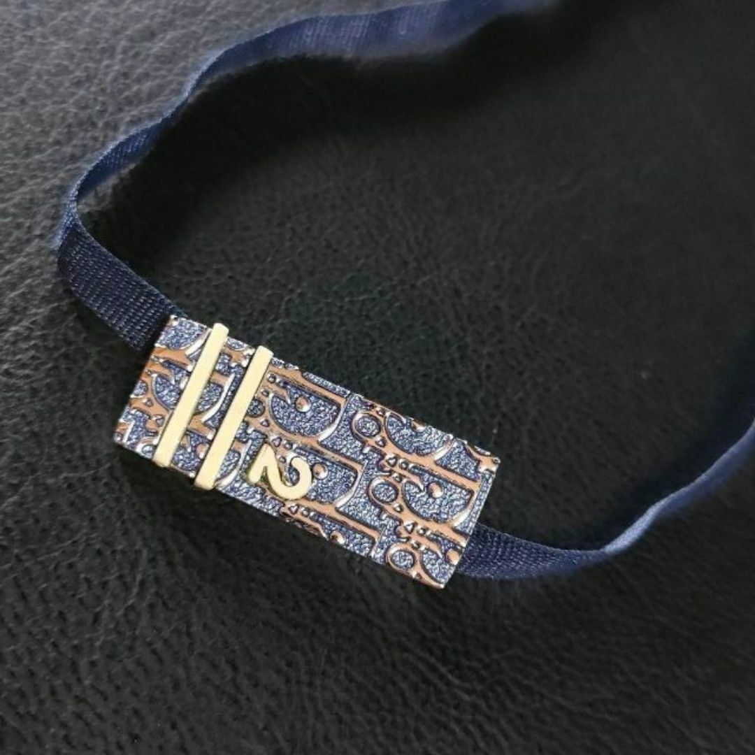極美品】Dior ディオール ネックレス トロッター ブルー 極美品】Dior ディオール ネックレス トロッター ブルー