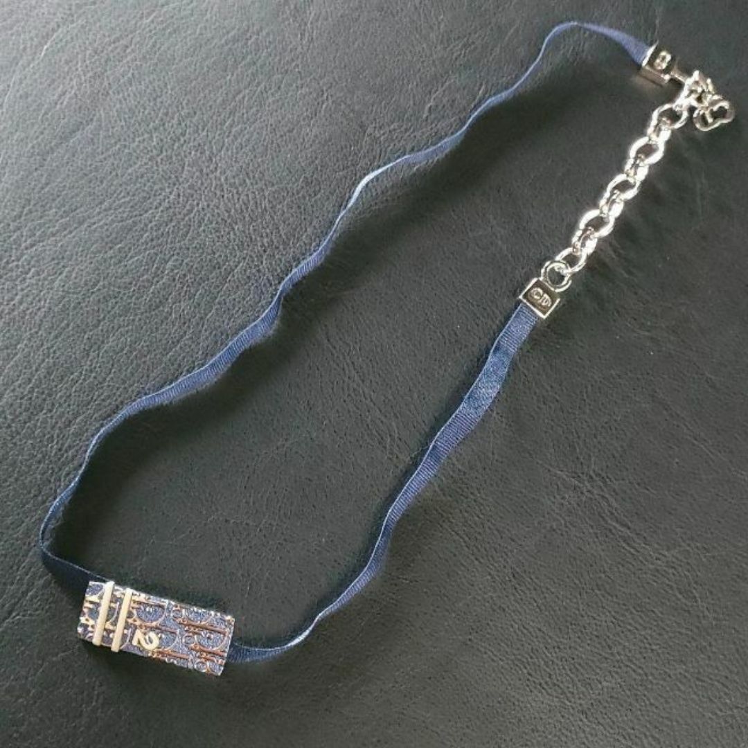 極美品】Dior ディオール ネックレス トロッター ブルー 極美品】Dior ディオール ネックレス トロッター ブルー