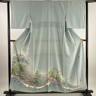 色留袖 身丈156.5cm 裄丈63.5cm 正絹 秀品 【中古】(着物)