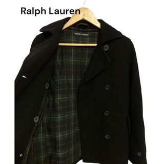 ラルフローレン(Ralph Lauren)の【激レア】ラルフローレン　ピーコート　ウール素材　ネイビー　ブラックウォッチ(ピーコート)