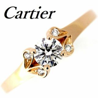 カルティエ(Cartier)のカルティエ バレリーナ ダイヤモンド 0.37ct E-VS2-VG リング #51 K18PG(リング(指輪))