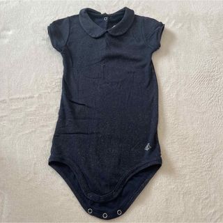 プチバトー(PETIT BATEAU)の美品 プチバトー ロンパース 24m 86cm(ロンパース)