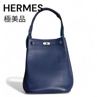 エルメス(Hermes)の極美品 HERMES ソーケリー 26 ネイビー バイカラー トゴ ◽︎Q刻(ショルダーバッグ)