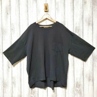 Ganiel (3L)　Tシャツ レディース　大きいサイズ　ブラック(Tシャツ(半袖/袖なし))