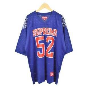 シュプリーム(Supreme)のシュプリーム 24SS フットボール ジャージー Tシャツ M ブルー(Tシャツ/カットソー(半袖/袖なし))