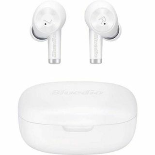 ★【新品未使用】Bluetooth 白 ワイヤレスイヤホン(ヘッドフォン/イヤフォン)