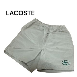 ラコステ(LACOSTE)の【別注】ビームス×ラコステ　ナイロンハーフパンツ　ベージュ　Lサイズ相当(ショートパンツ)