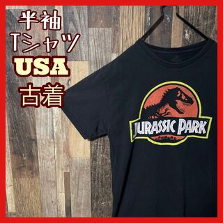 ブラック ジュラシックパーク 映画 M 恐竜 メンズ USA古着 半袖 Tシャツ(Tシャツ/カットソー(半袖/袖なし))