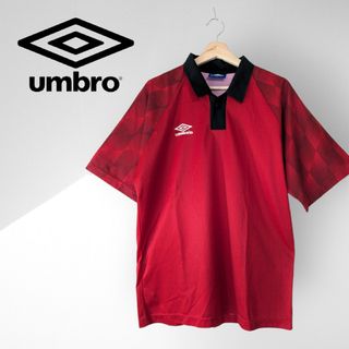 アンブロ(UMBRO)のアンブロ ビンテージ ユニフォーム ゲームシャツ 90s 赤/レッド(ウェア)