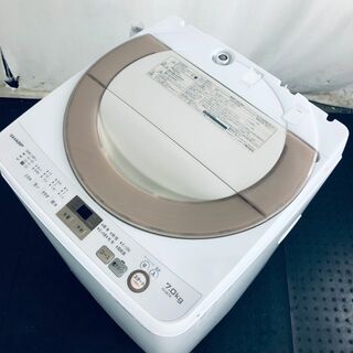 ★送料・設置無料★ 中古 大型洗濯機 シャープ (No.7787)(洗濯機)