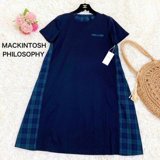 MACKINTOSH PHILOSOPHY MEN - 新品未使用☆マッキントッシュフィロソフィー タータンチェック 切り替えワンピース