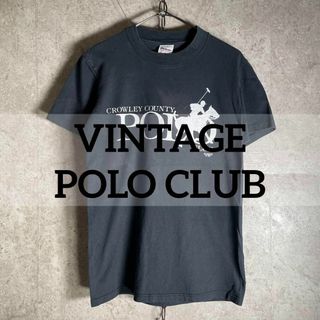 ヴィンテージ(VINTAGE)のUSA製 80sヴィンテージ ポロクラブ Tシャツ Sサイズ シングルステッチ(Tシャツ/カットソー(半袖/袖なし))