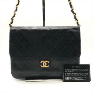 シャネル(CHANEL)のCHANEL シャネル ココマーク マトラッセ ラムスキン プッシュロック チェーン ショルダー バッグ ブラック a3116(ショルダーバッグ)