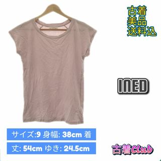 イネド(INED)のイネド Tシャツ トップス 半袖 フレンチスリーブ クルーネック カジュアル シ(Tシャツ(半袖/袖なし))