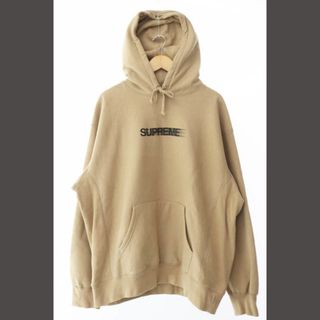 シュプリーム(Supreme)のシュプリーム 23SS モーション ロゴ フーデッド パーカー L ベージュ(パーカー)