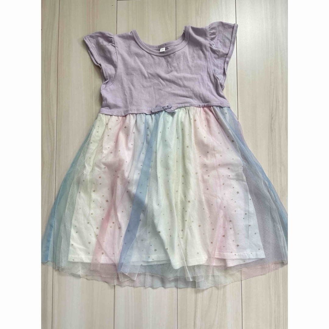 しまむら(シマムラ)のキッズ　ワンピース　２枚セット キッズ/ベビー/マタニティのキッズ服女の子用(90cm~)(ワンピース)の商品写真