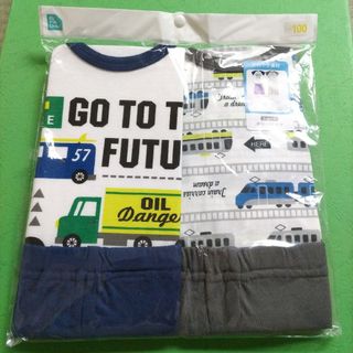 新品半袖パジャマ100 のりもの