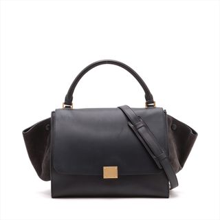 セリーヌ(celine)のセリーヌ  レザー  ブラック レディース ハンドバッグ(ハンドバッグ)