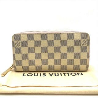 ルイヴィトン(LOUIS VUITTON)の良品 LOUISVUITTON ルイヴィトン ダミエ アズール ローズバレリーヌ ラウンドファスナー ジッピー ウォレット 長財布 a3263(財布)