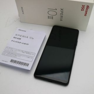 ソニー(SONY)の超美品 SO-52B Xperia 10 III ブラック SIMロック解除済み M111(スマートフォン本体)