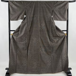 紬 身丈170.5cm 裄丈66.5cm 正絹 名品 【中古】(着物)